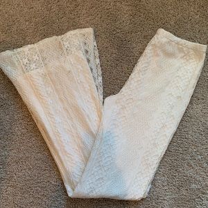 Abercrombie & Fitch Lace Bell Bottoms